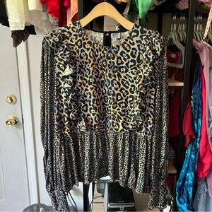 Wild Patterned Women's Blouse